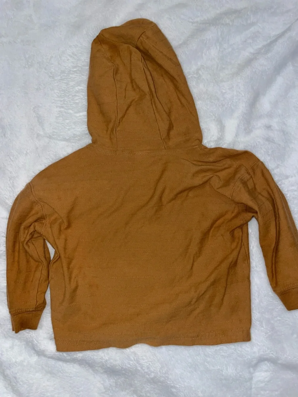 Carter's Rust Colored Hooded Long Sleeve Tee.